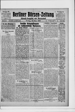 Berliner Börsen-Zeitung vom 14.03.1919