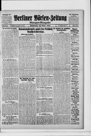 Berliner Börsen-Zeitung on Mar 19, 1919