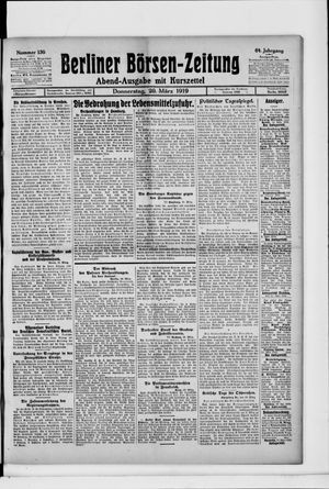 Berliner Börsen-Zeitung vom 20.03.1919