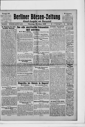 Berliner Börsen-Zeitung vom 25.03.1919