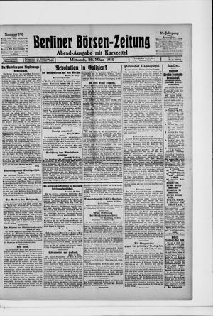 Berliner Börsen-Zeitung vom 26.03.1919