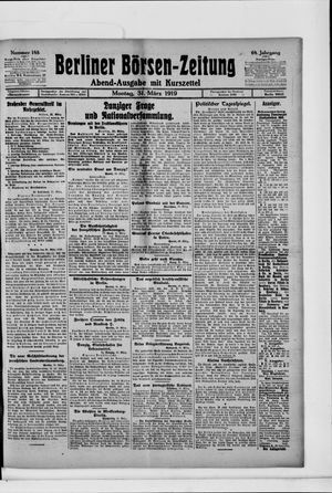 Berliner Börsen-Zeitung on Mar 31, 1919