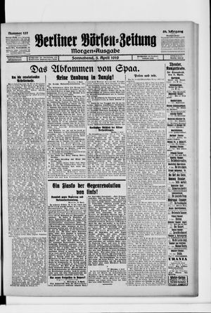 Berliner Börsen-Zeitung vom 05.04.1919