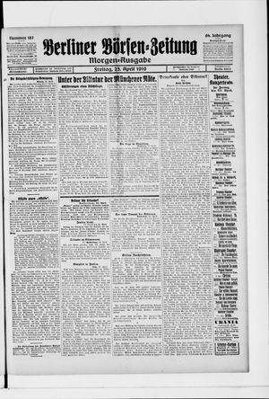 Berliner Börsen-Zeitung vom 25.04.1919