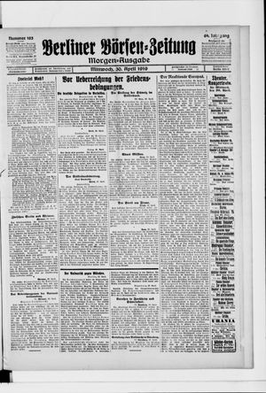 Berliner Börsen-Zeitung vom 30.04.1919