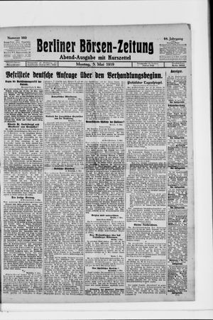 Berliner Börsen-Zeitung vom 05.05.1919