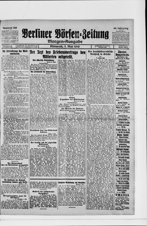 Berliner Börsen-Zeitung vom 07.05.1919