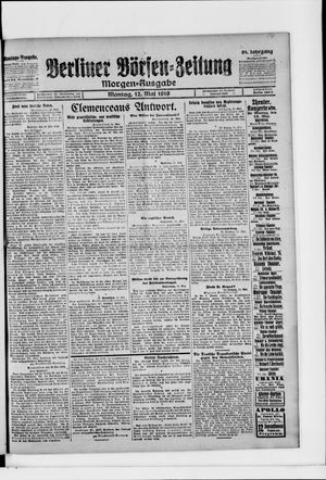 Berliner Börsen-Zeitung vom 12.05.1919