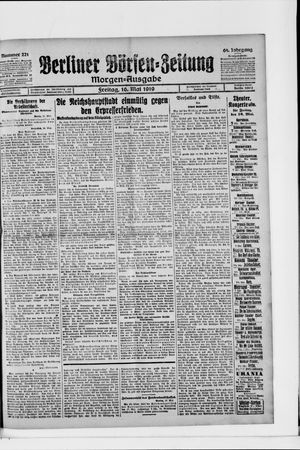 Berliner Börsen-Zeitung vom 16.05.1919