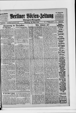 Berliner Börsen-Zeitung vom 19.05.1919