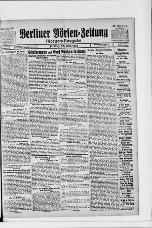 Berliner Börsen-Zeitung vom 23.05.1919