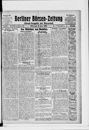 Berliner Börsen-Zeitung vom 04.06.1919