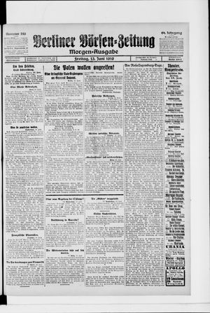 Berliner Börsen-Zeitung vom 13.06.1919