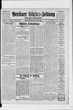 Berliner Börsen-Zeitung vom 26.06.1919