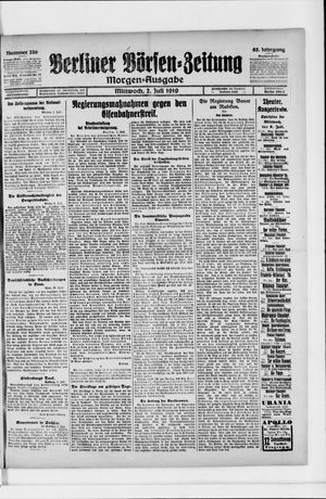 Berliner Börsen-Zeitung vom 02.07.1919