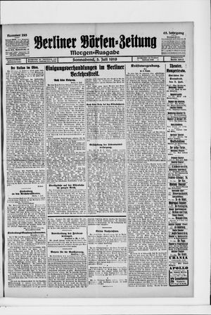 Berliner Börsen-Zeitung vom 05.07.1919