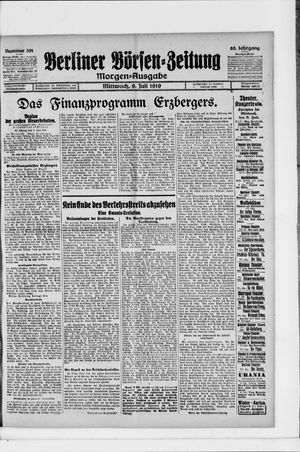 Berliner Börsen-Zeitung vom 09.07.1919