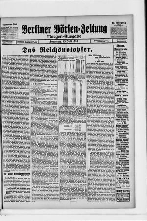 Berliner Börsen-Zeitung vom 13.07.1919