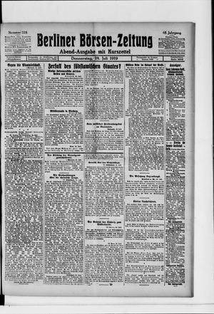 Berliner Börsen-Zeitung vom 24.07.1919