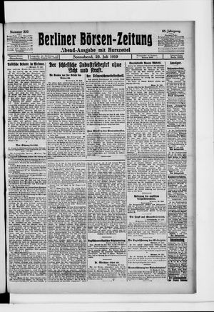 Berliner Börsen-Zeitung vom 26.07.1919