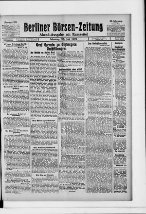 Berliner Börsen-Zeitung vom 28.07.1919