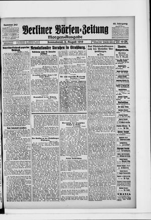 Berliner Börsen-Zeitung vom 02.08.1919