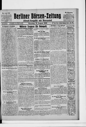 Berliner Börsen-Zeitung vom 05.08.1919