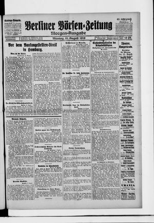 Berliner Börsen-Zeitung vom 11.08.1919