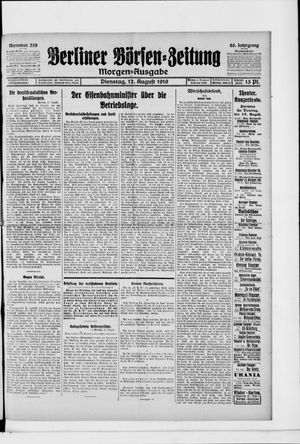 Berliner Börsen-Zeitung vom 12.08.1919