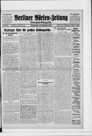 Berliner Börsen-Zeitung vom 13.08.1919