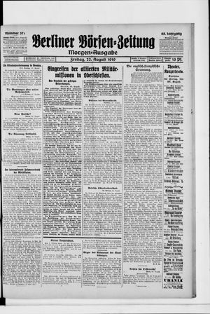 Berliner Börsen-Zeitung vom 22.08.1919