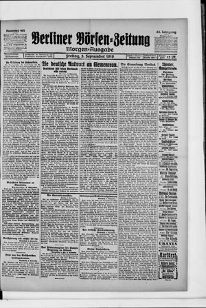 Berliner Börsen-Zeitung vom 05.09.1919