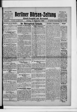 Berliner Börsen-Zeitung vom 05.09.1919