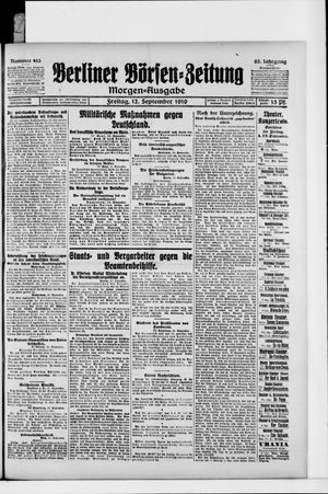 Berliner Börsen-Zeitung vom 12.09.1919
