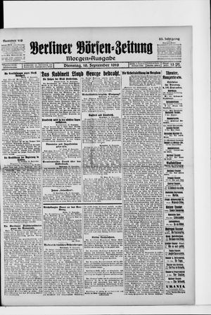 Berliner Börsen-Zeitung vom 16.09.1919