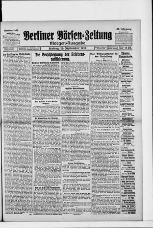Berliner Börsen-Zeitung vom 26.09.1919
