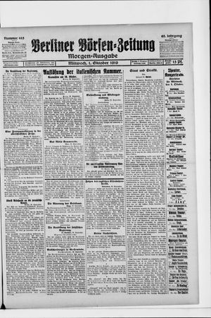 Berliner Börsen-Zeitung vom 01.10.1919