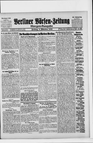 Berliner Börsen-Zeitung vom 03.10.1919