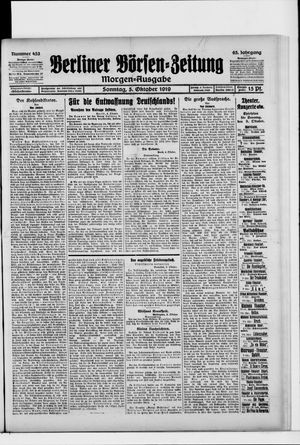 Berliner Börsen-Zeitung vom 05.10.1919