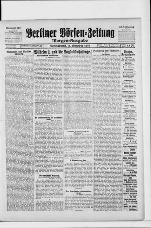 Berliner Börsen-Zeitung vom 11.10.1919