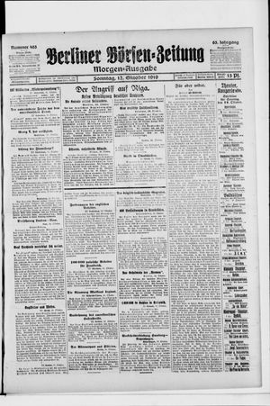 Berliner Börsen-Zeitung vom 12.10.1919