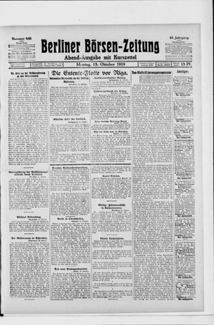 Berliner Börsen-Zeitung vom 13.10.1919