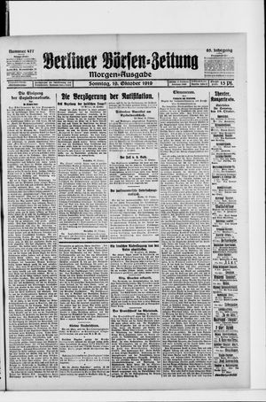 Berliner Börsen-Zeitung vom 19.10.1919