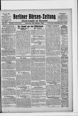 Berliner Börsen-Zeitung vom 28.10.1919