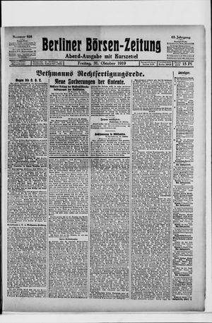 Berliner Börsen-Zeitung vom 31.10.1919