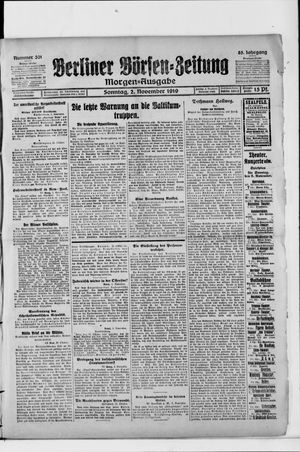 Berliner Börsen-Zeitung vom 02.11.1919