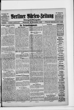 Berliner Börsen-Zeitung vom 19.11.1919