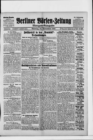 Berliner Börsen-Zeitung vom 24.11.1919