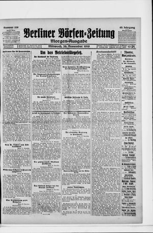 Berliner Börsen-Zeitung vom 26.11.1919