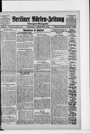 Berliner Börsen-Zeitung vom 02.12.1919